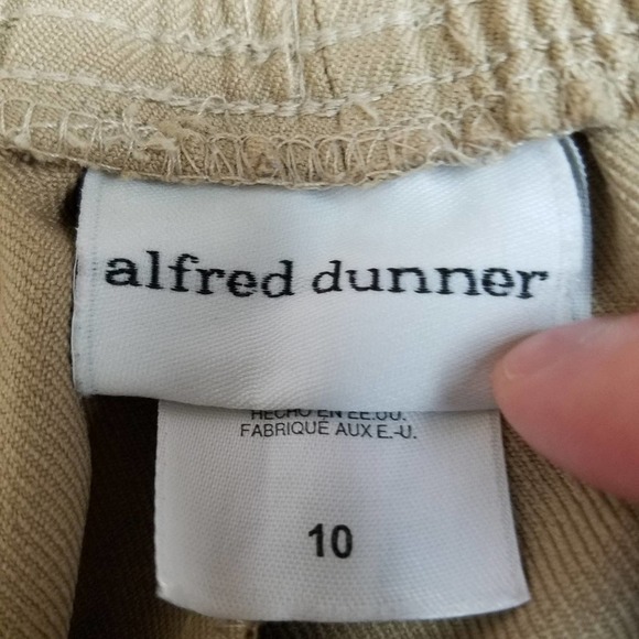 Alfred Dunner Tan Grandma Coastal Straight Leg Pants - Picture 8 of 10